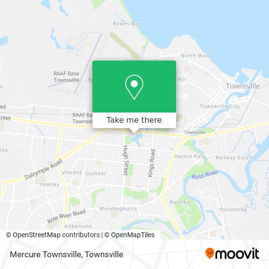 Mercure Townsville map