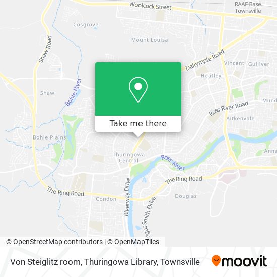 Von Steiglitz room, Thuringowa Library map