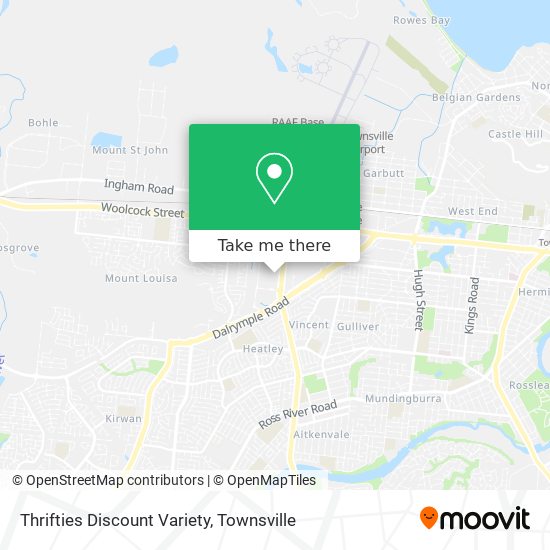 Mapa Thrifties Discount Variety