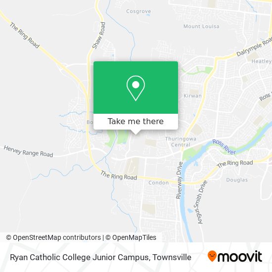 Mapa Ryan Catholic College Junior Campus