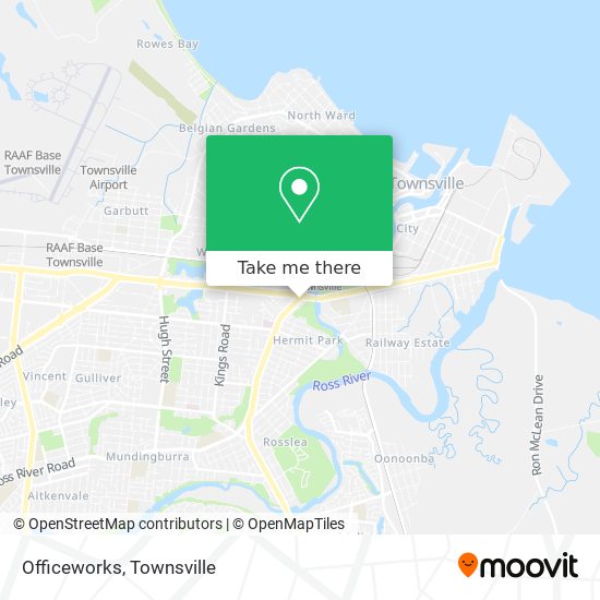 Officeworks map