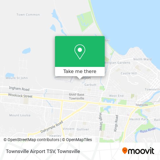 Townsville Airport TSV map