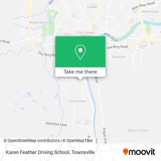 Karen Feather Driving School map