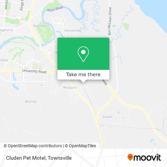 Mapa Cluden Pet Motel