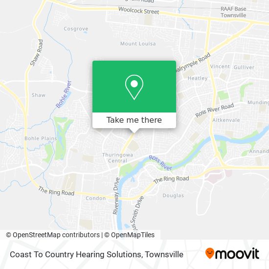 Coast To Country Hearing Solutions map