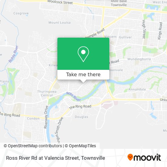 Ross River Rd at Valencia Street map