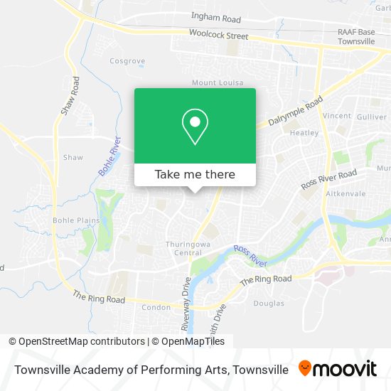 Mapa Townsville Academy of Performing Arts