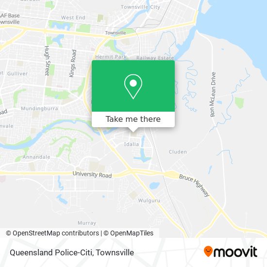 Mapa Queensland Police-Citi