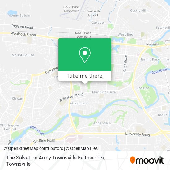The Salvation Army Townsville Faithworks map