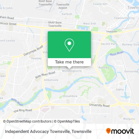 Independent Advocacy Townsville map