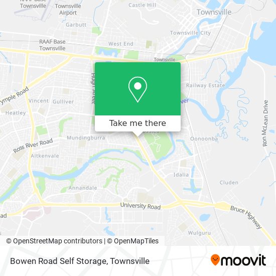 Mapa Bowen Road Self Storage