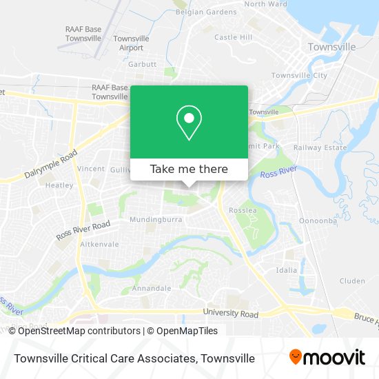 Townsville Critical Care Associates map