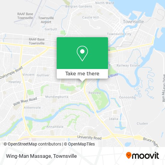 Wing-Man Massage map