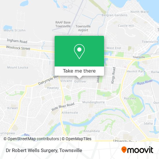 Dr Robert Wells Surgery map