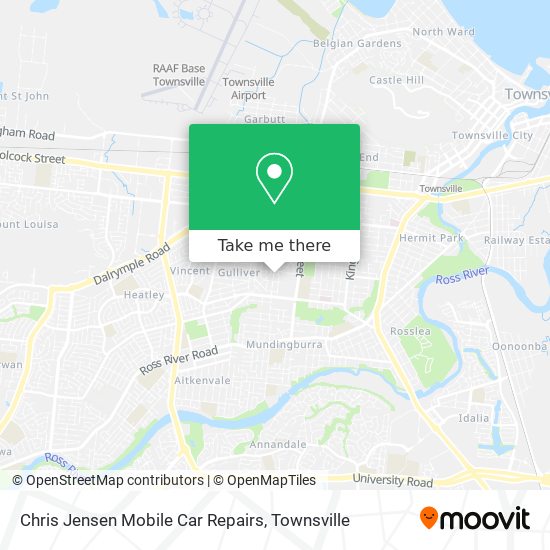Chris Jensen Mobile Car Repairs map