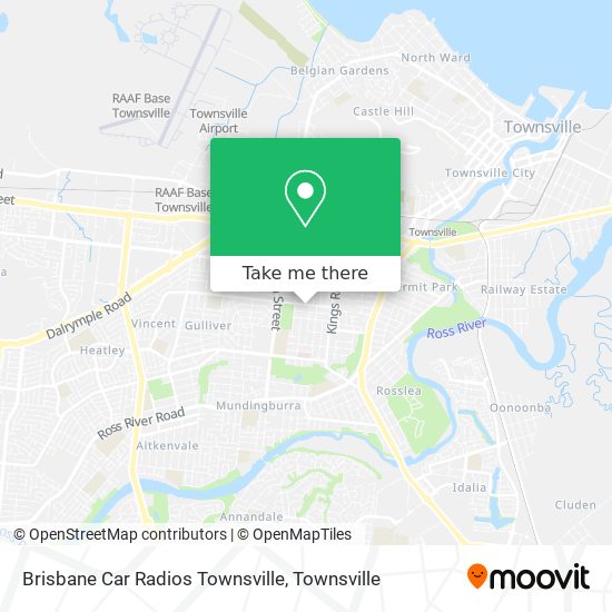 Brisbane Car Radios Townsville map