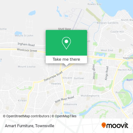 Amart Furniture map