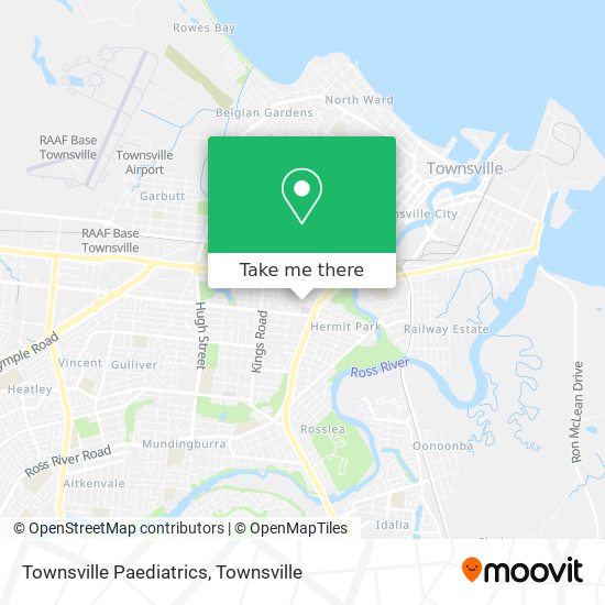 Townsville Paediatrics map