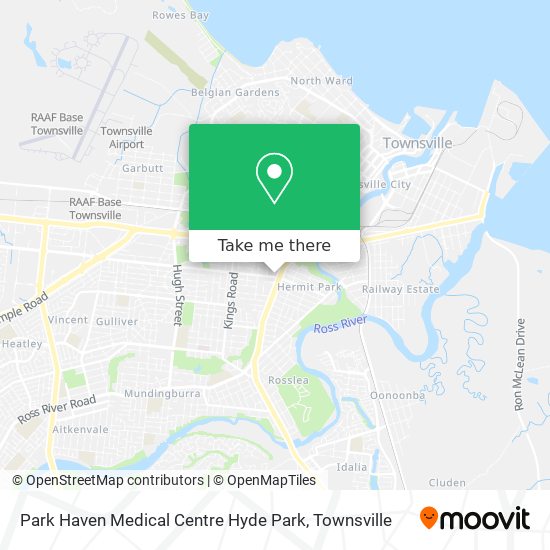 Park Haven Medical Centre Hyde Park map