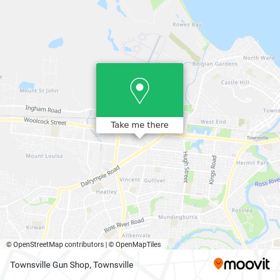 Mapa Townsville Gun Shop