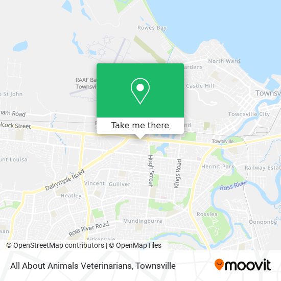 All About Animals Veterinarians map