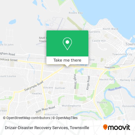 Mapa Drizair-Disaster Recovery Services
