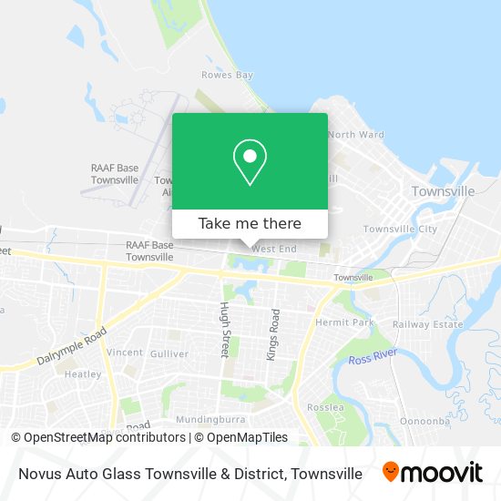 Mapa Novus Auto Glass Townsville & District