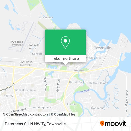 Petersens SH N NW Ty map