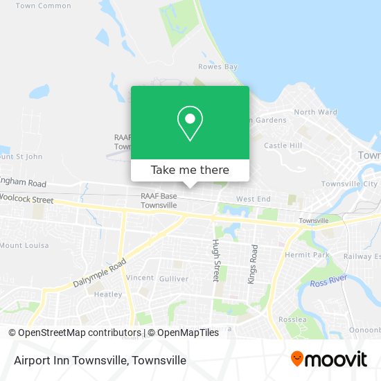 Mapa Airport Inn Townsville