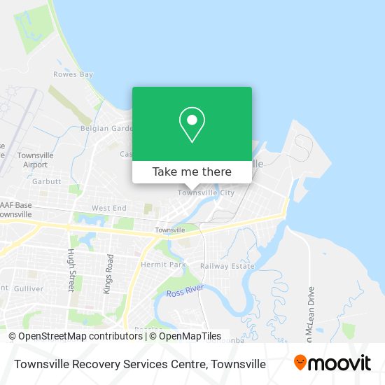 Townsville Recovery Services Centre map