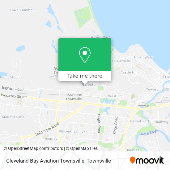 Mapa Cleveland Bay Aviation Townsville