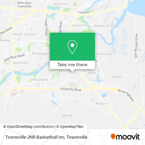 Mapa Townsville JNR Basketball Inc