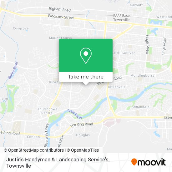 Mapa Justin's Handyman & Landscaping Service's