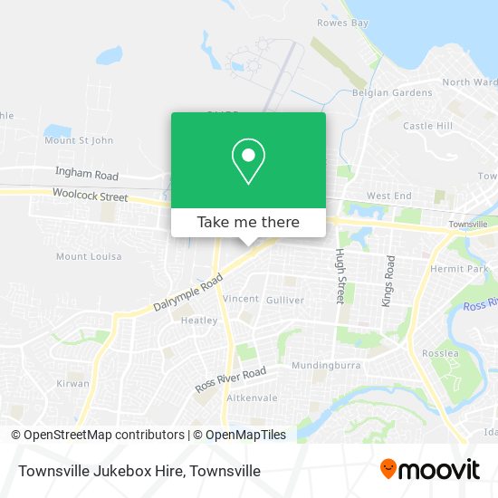 Townsville Jukebox Hire map