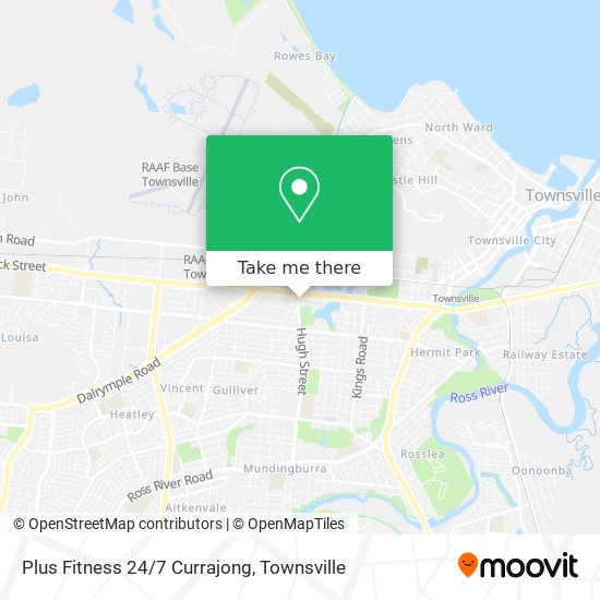 Plus Fitness 24/7 Currajong map