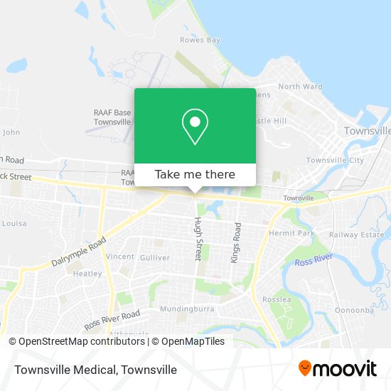 Townsville Medical map