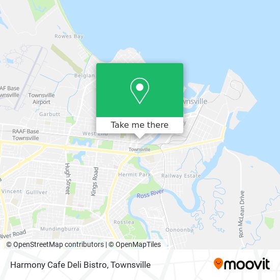 Harmony Cafe Deli Bistro map