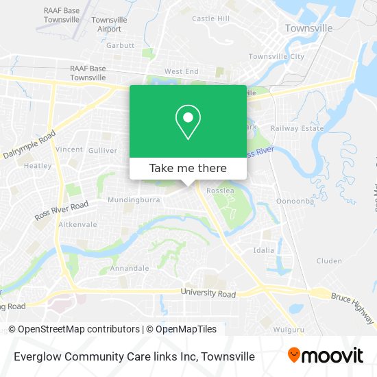 Everglow Community Care links Inc map