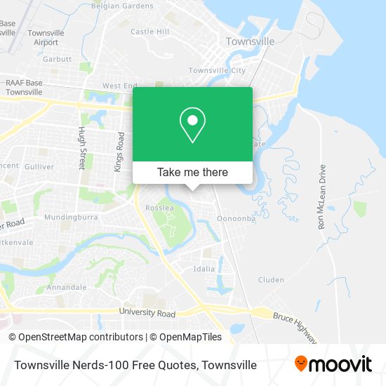 Townsville Nerds-100 Free Quotes map