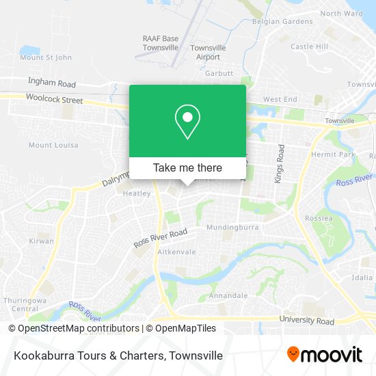 Kookaburra Tours & Charters map