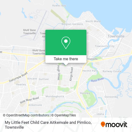 Mapa My Little Feet Child Care Aitkenvale and Pimlico