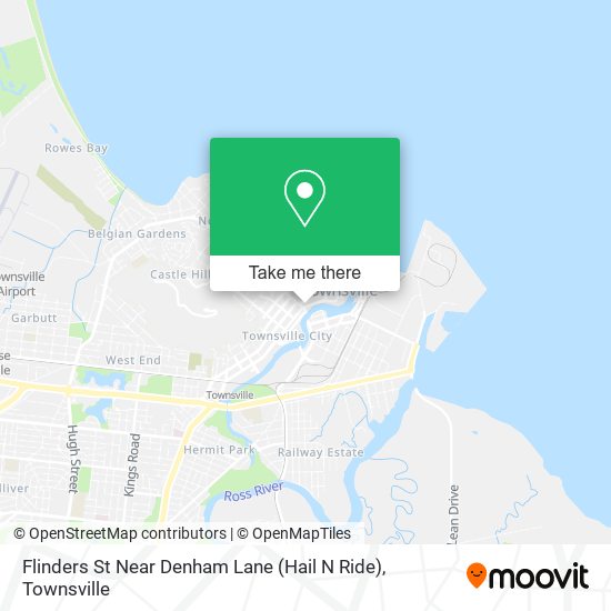 Flinders St Near Denham Lane (Hail N Ride) map