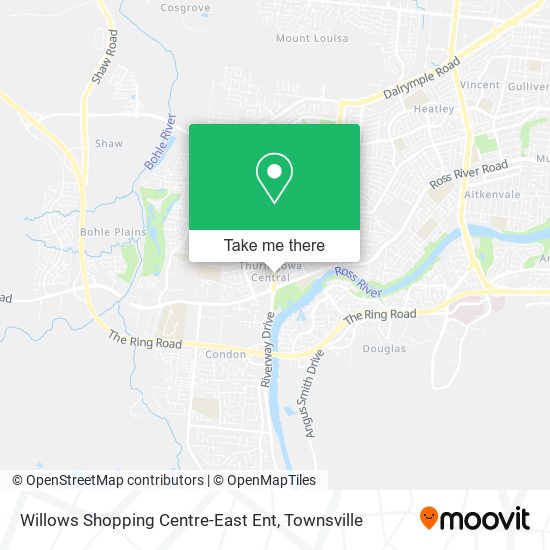 Mapa Willows Shopping Centre-East Ent