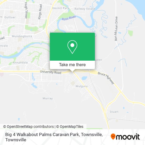 Big 4 Walkabout Palms Caravan Park, Townsville map