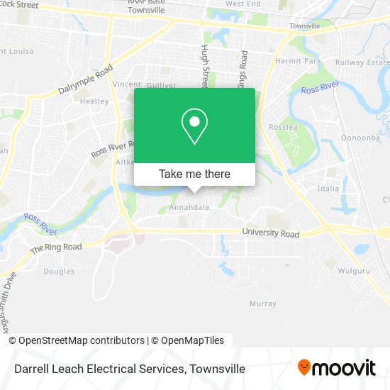 Darrell Leach Electrical Services map