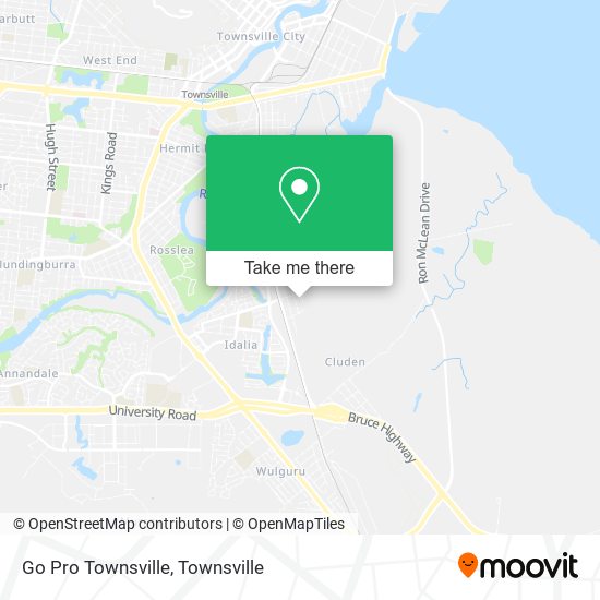 Mapa Go Pro Townsville