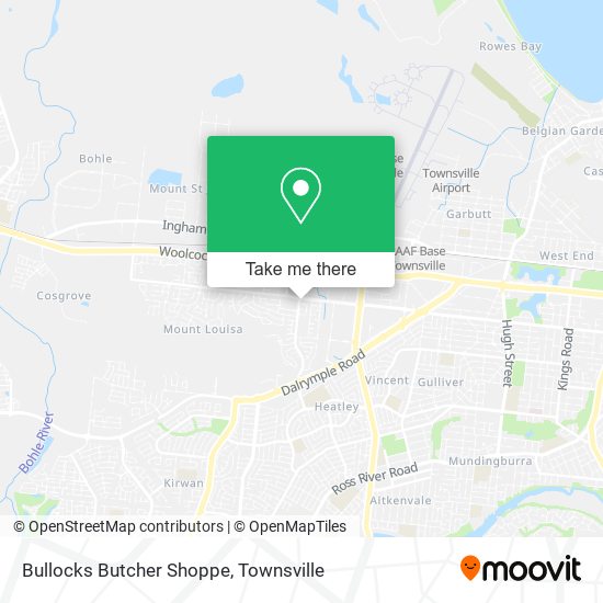 Bullocks Butcher Shoppe map
