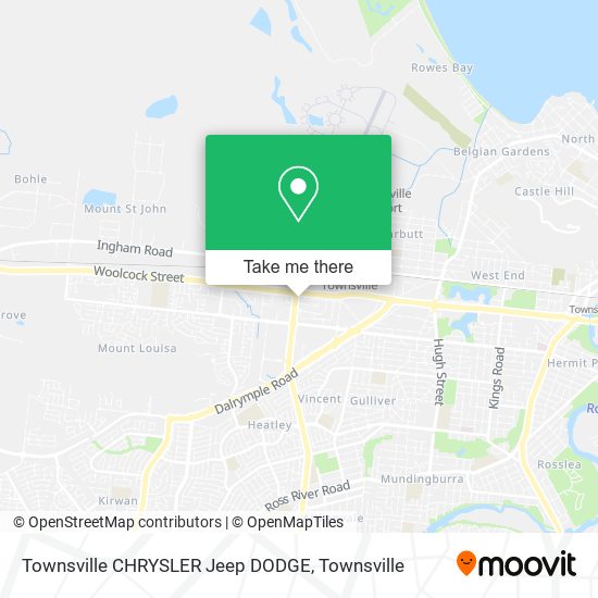 Mapa Townsville CHRYSLER Jeep DODGE