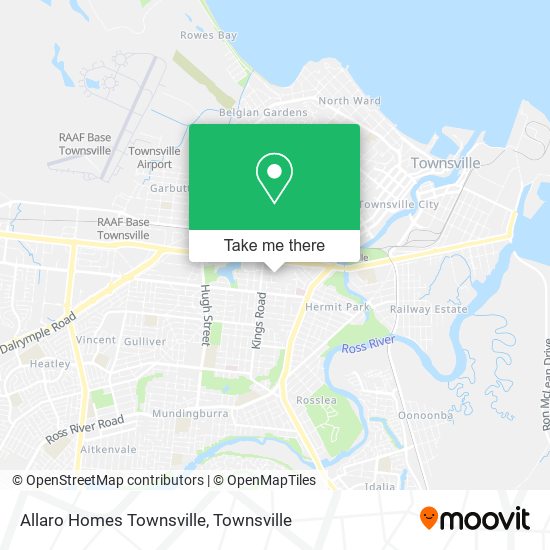 Mapa Allaro Homes Townsville