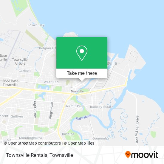 Townsville Rentals map